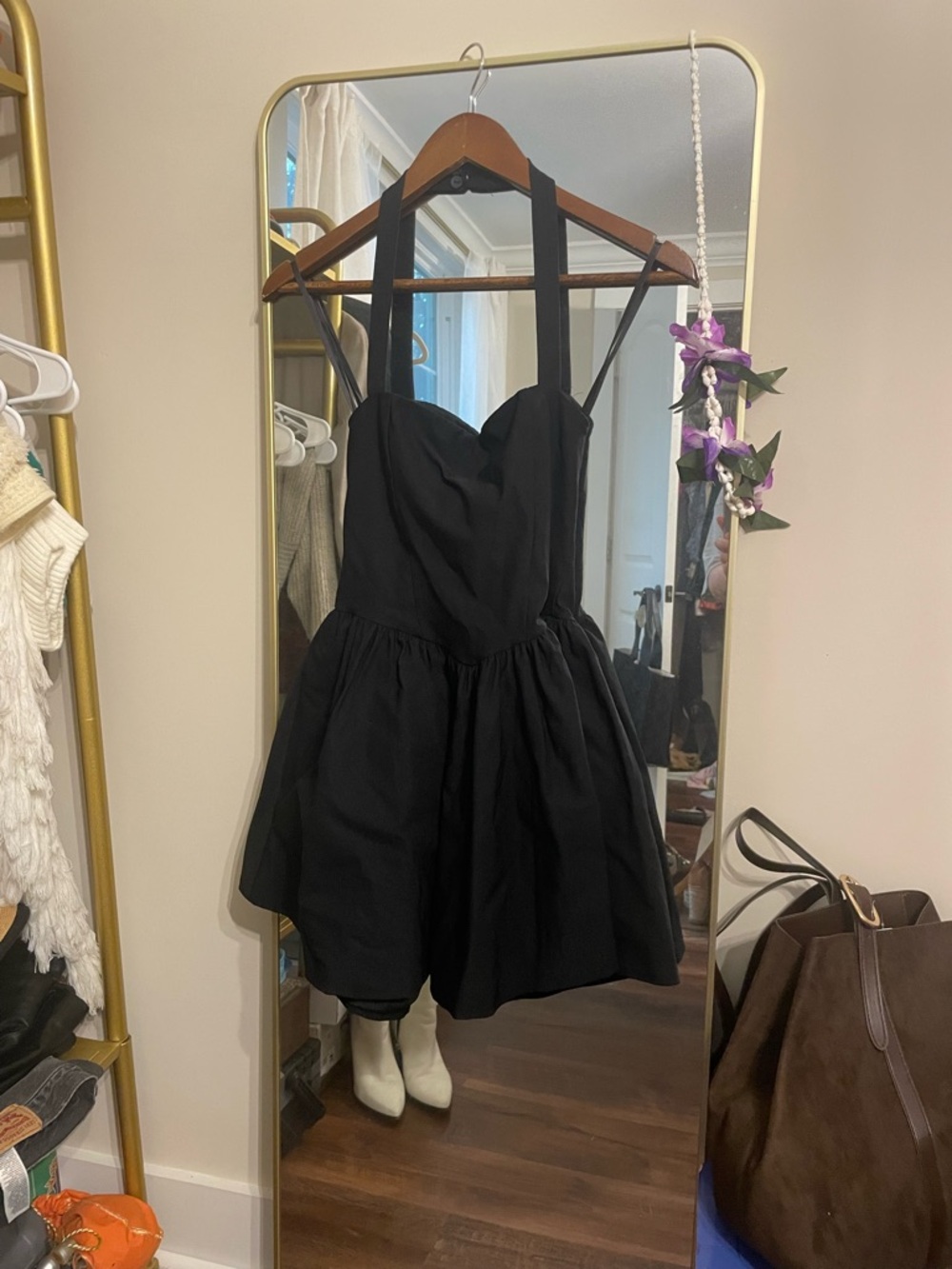Windsor Black Halter Dress